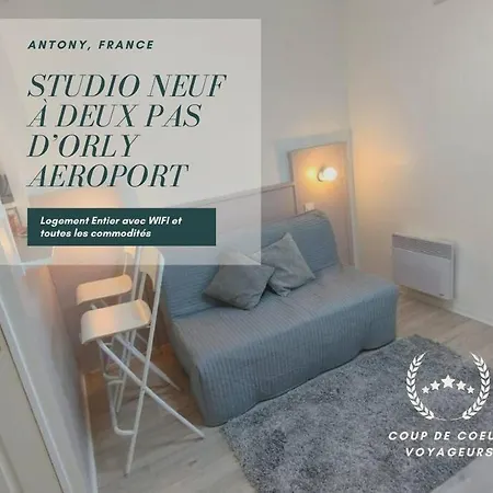 Centre Equipe Wifi, 7minutes A Pieds Gare Avec Rer B , Orlyval Apartment